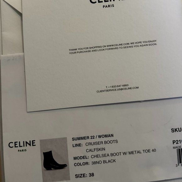 CELINE CRUISER CHELSEA BOOT WITH METAL TOE IN CALFSKIN - Picture 7 of 10